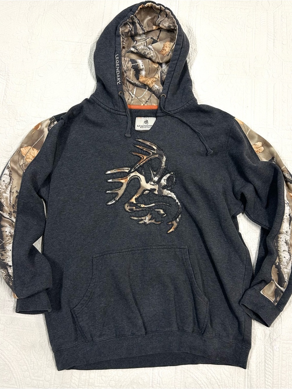 Camo + grey Hoodie